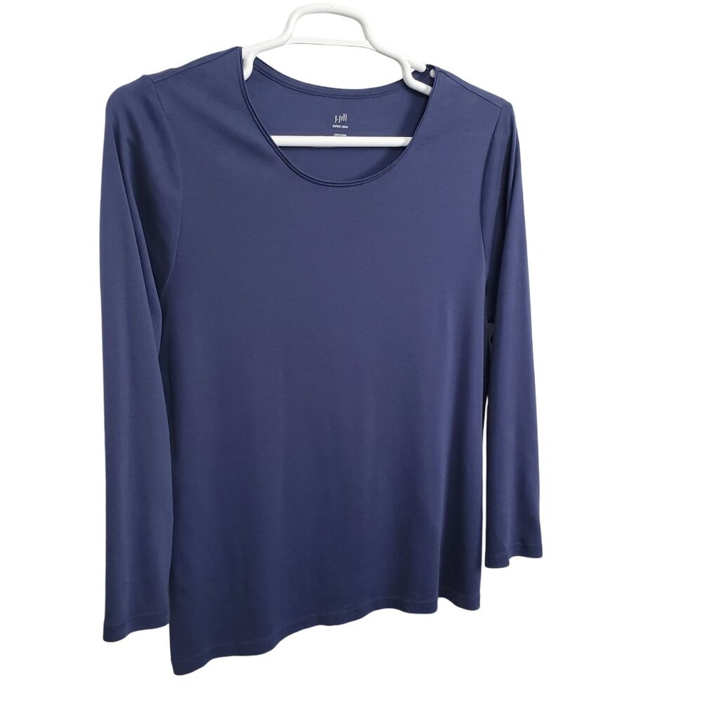 J Jill 2X Shirt Perfect Pima Cotton Long Sleeve Crew Neck Soft Capsule Layer Tee